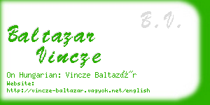 baltazar vincze business card